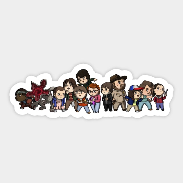 Stranger Things Sticker by zacksmithart